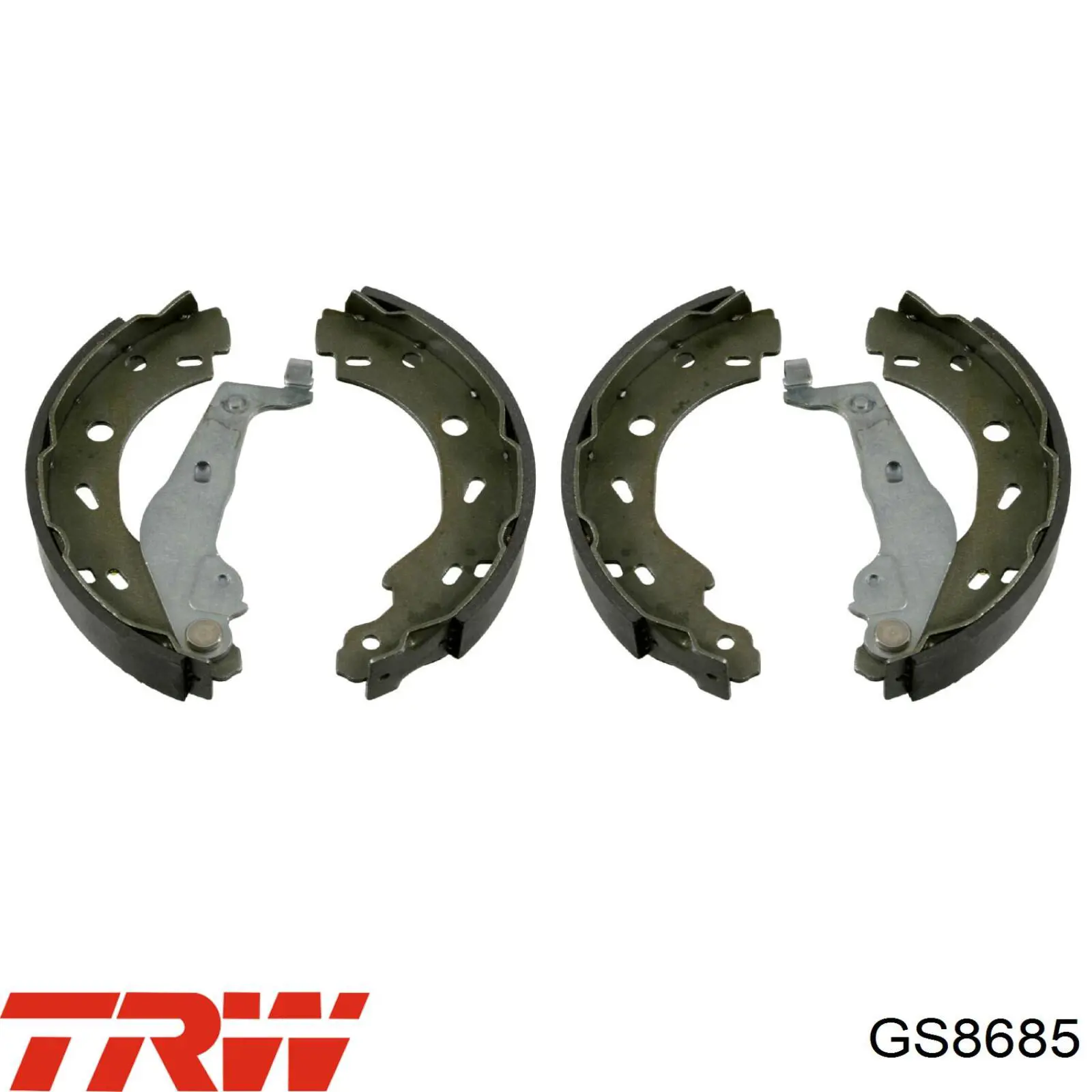 Задние барабанные колодки GS8685 TRW