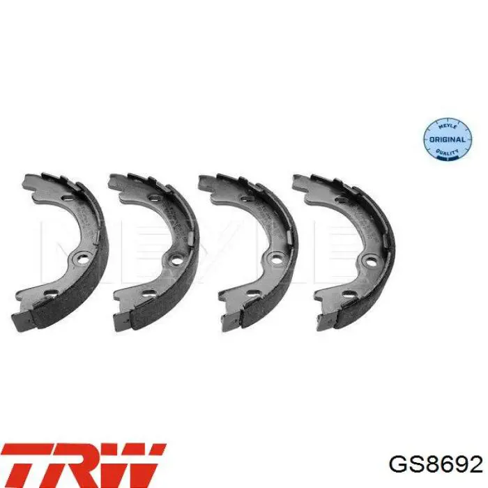 Купить GS8692 TRW Задние барабанные тормозные колодки