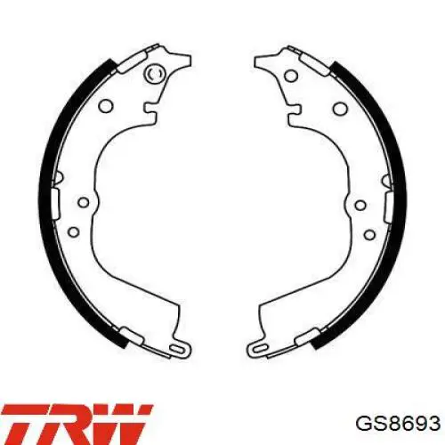 Барабанные колодки TRW GS8693