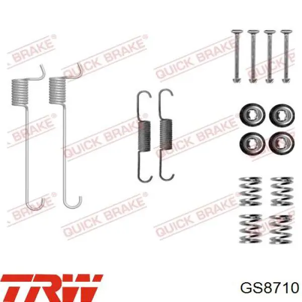 Колодки стояночного тормоза TRW GS8710