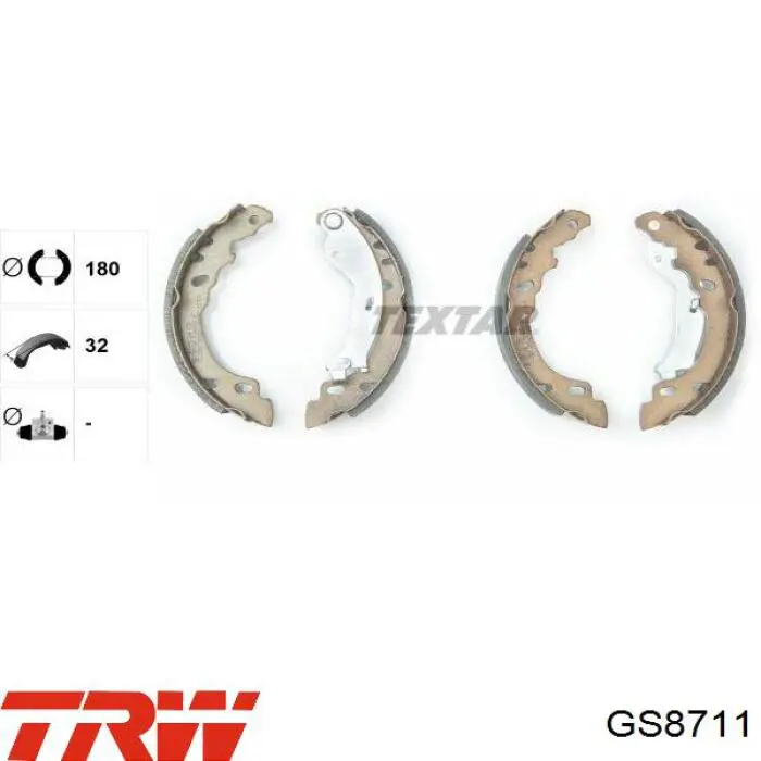 Барабанные колодки TRW GS8711