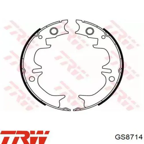 Колодки стояночного тормоза TRW GS8714