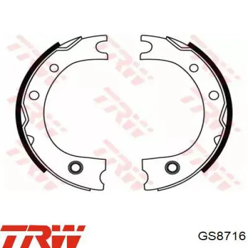 Колодки ручника GS8716 TRW