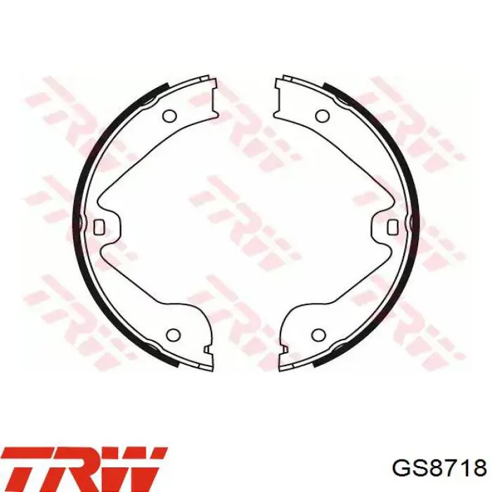 GS8718 TRW колодки ручника (стояночного тормоза)
