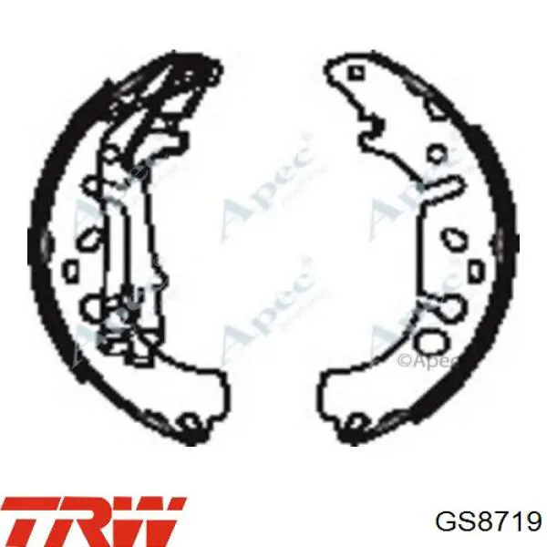 Барабанные колодки TRW GS8719