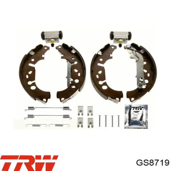 GS8719 TRW Барабанные тормозные колодки