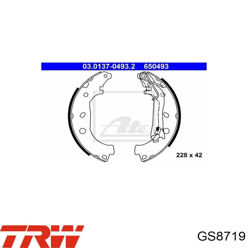 Тормоза рабочие задние ножные и тормозные барабаны TRW GS8719 цена, от 28.31 USD