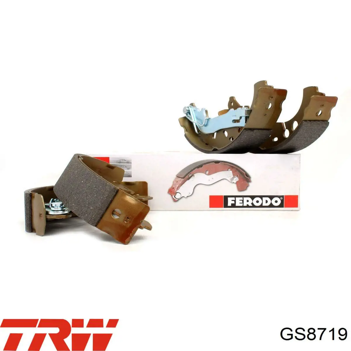 Купить GS8719 TRW Задние барабанные тормозные колодки