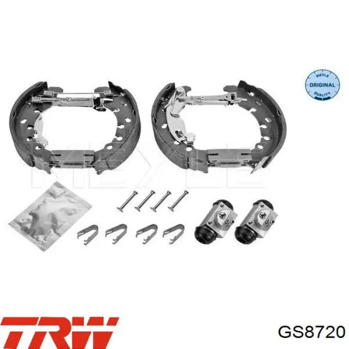 Купить GS8720 TRW Задние барабанные тормозные колодки