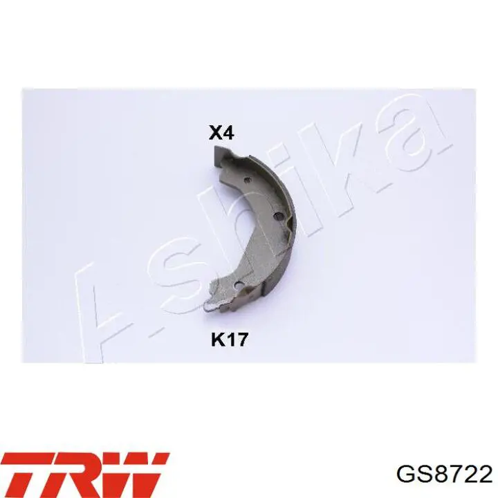 Колодки стояночного тормоза TRW GS8722