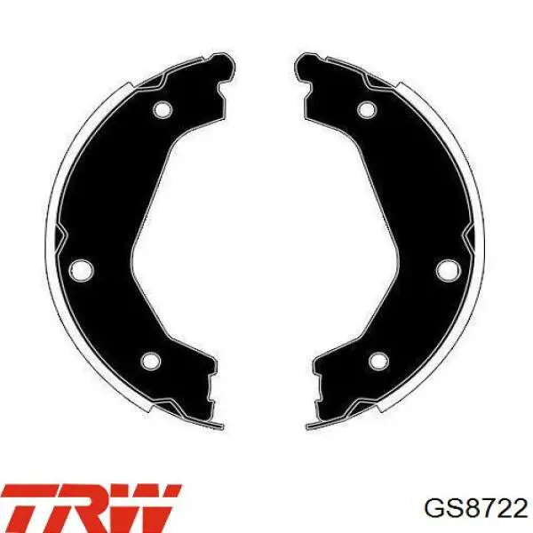GS8722 TRW Тормозные колодки ручника