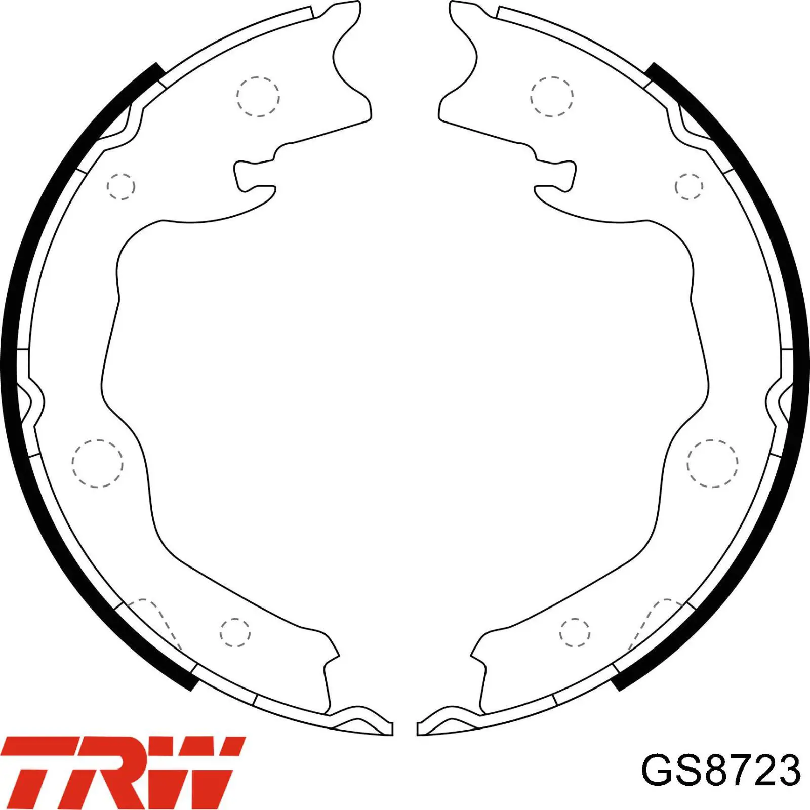 Колодки стояночного тормоза TRW GS8723