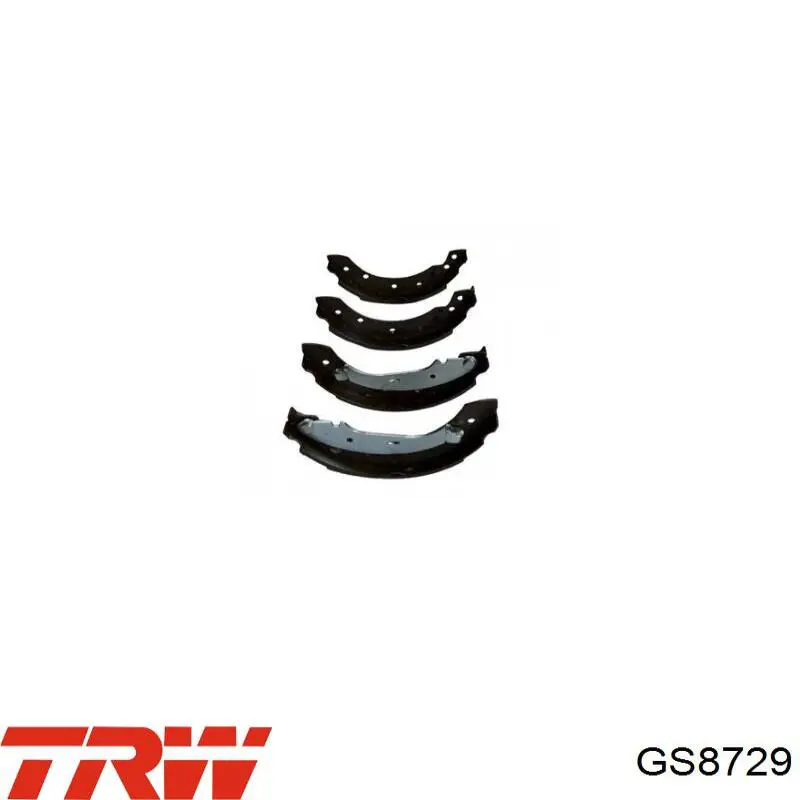 Купить GS8729 TRW Задние барабанные тормозные колодки