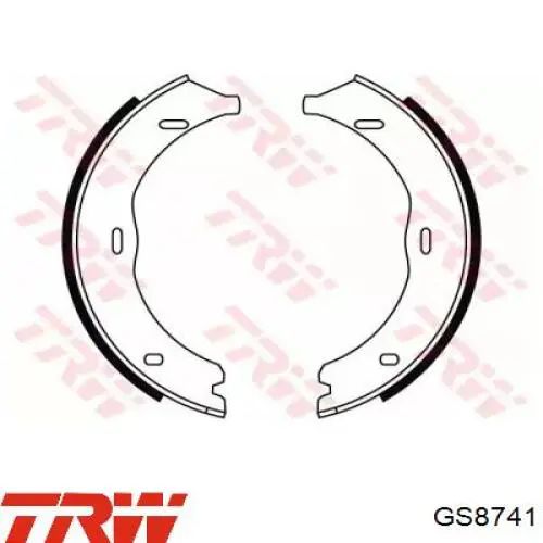 Тормозные колодки стояночного тормоза TRW GS8741 цена, от 26.47 USD