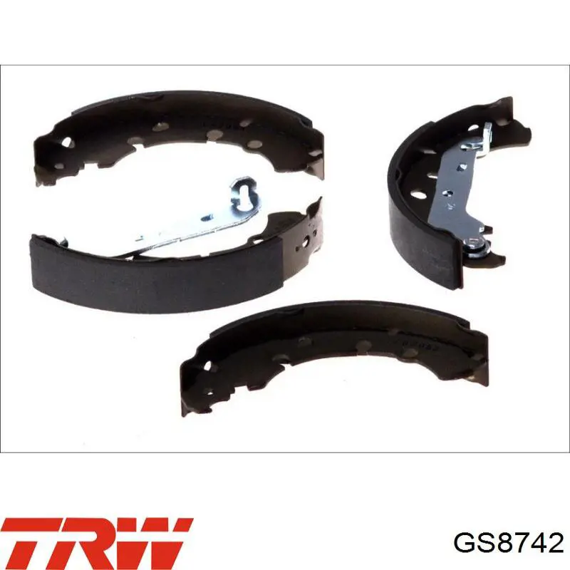 Zapatas de frenos de tambor traseras GS8742 TRW