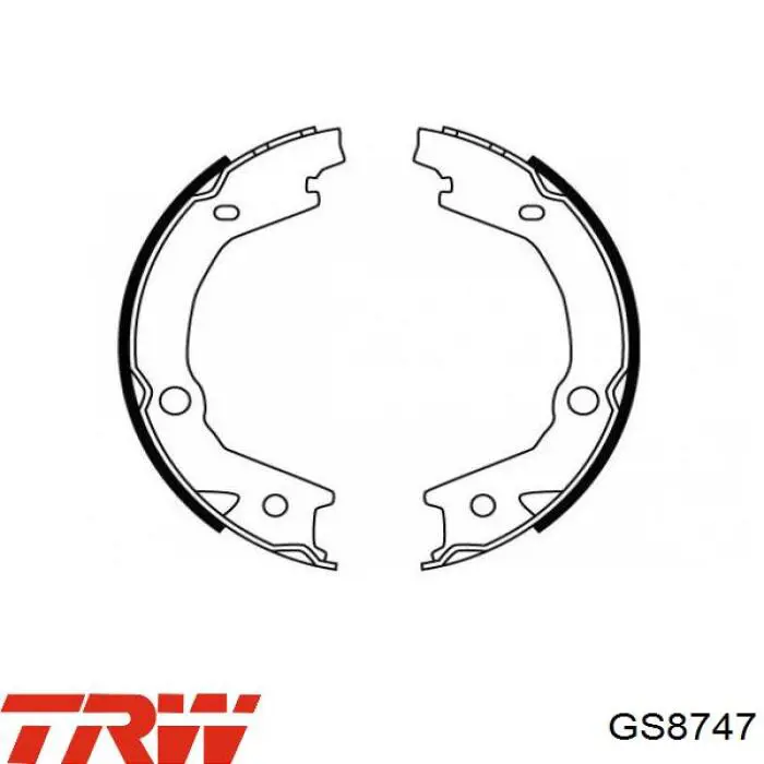 Колодки стояночного тормоза TRW GS8747