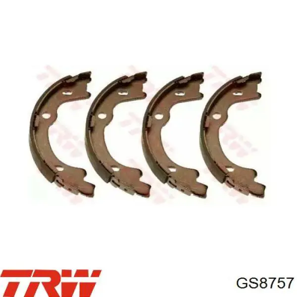 Колодки ручника GS8757 TRW