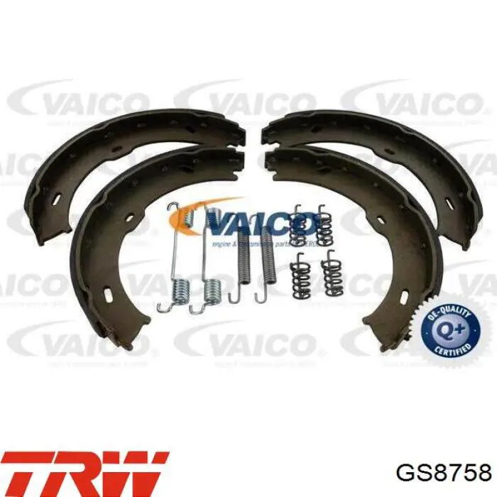 GS8758 TRW Тормозные колодки ручника