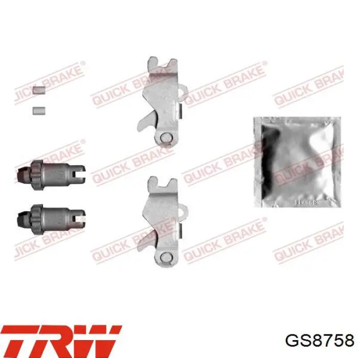 Тормозные колодки стояночного тормоза TRW GS8758 цена, от 21.73 USD