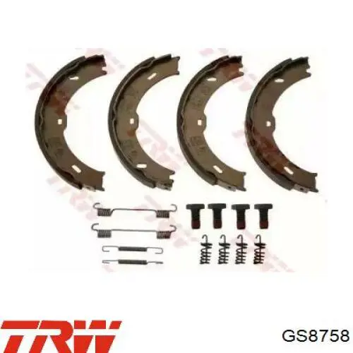 Тормозные колодки стояночного тормоза TRW GS8758 цена, от 21.73 USD