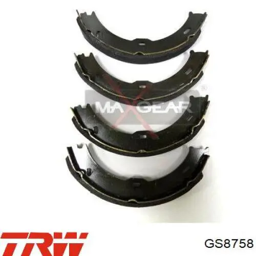 Колодки ручника GS8758 TRW