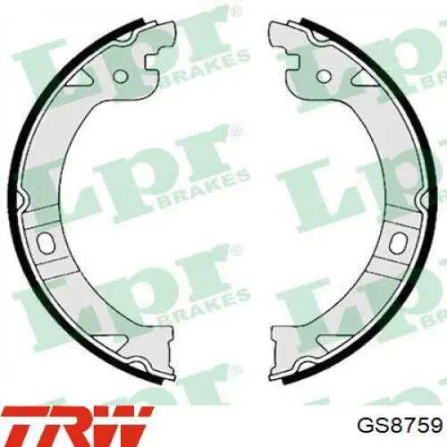 GS8759 TRW Тормозные колодки ручника