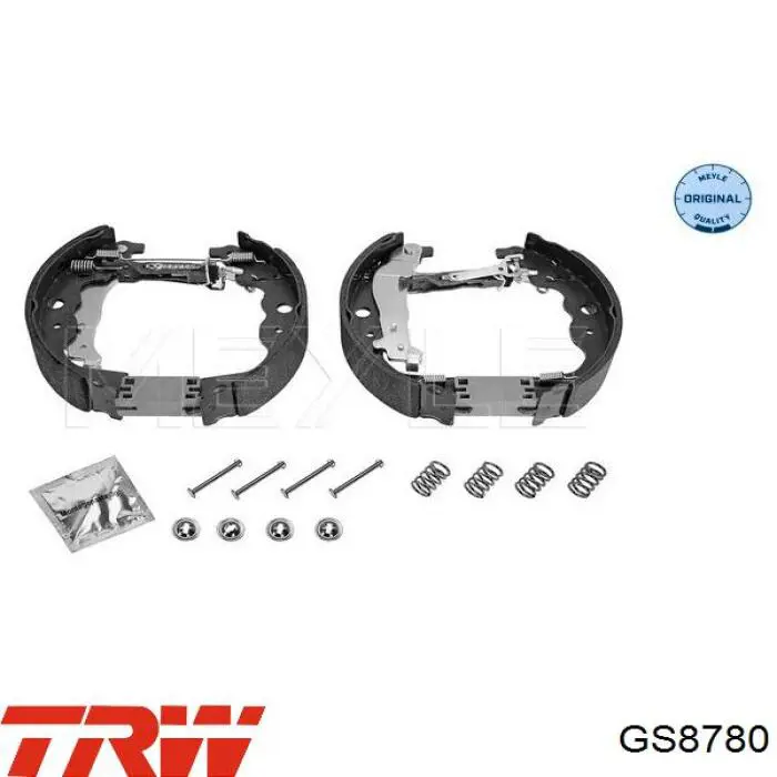Задние барабанные колодки GS8780 TRW