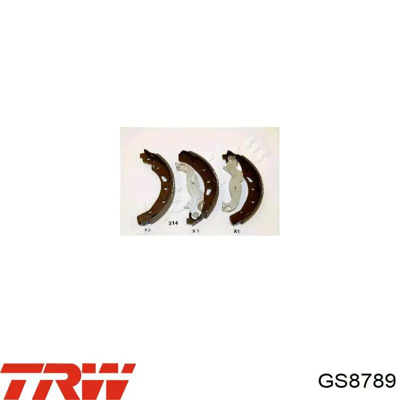 Колодки стояночного тормоза TRW GS8789