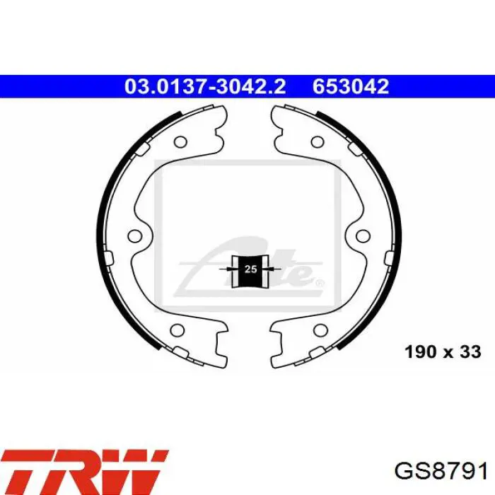 Купить 44030EA060 Nissan/Infiniti Колодки ручника/стояночного тормоза