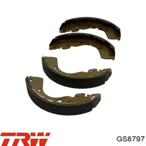 Задние барабанные колодки GS8797 TRW