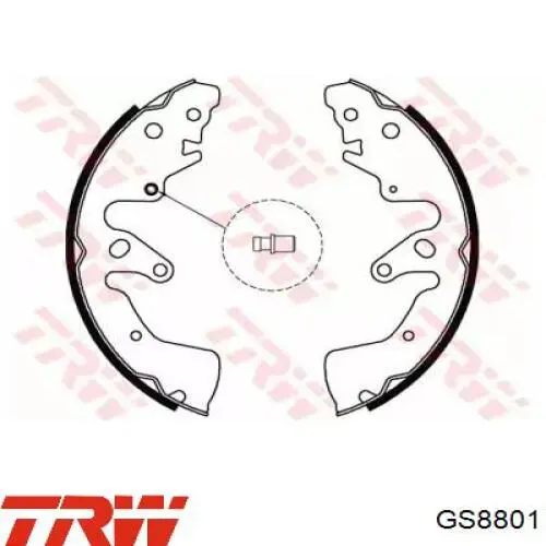 Барабанные колодки TRW GS8801