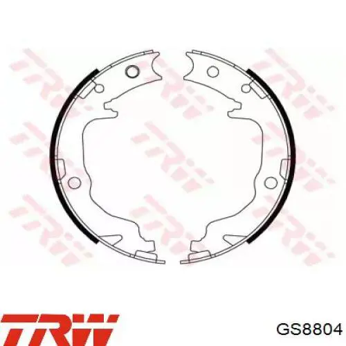 Колодки ручника GS8804 TRW
