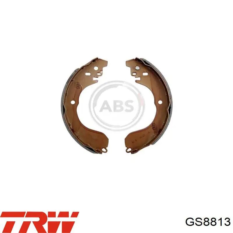 Купить GS8813 TRW Задние барабанные тормозные колодки