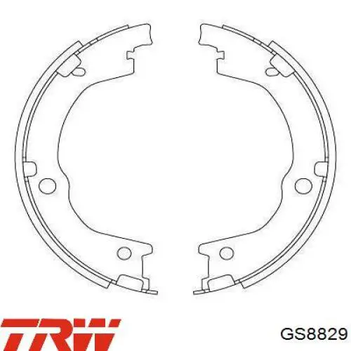 Колодки ручника GS8829 TRW