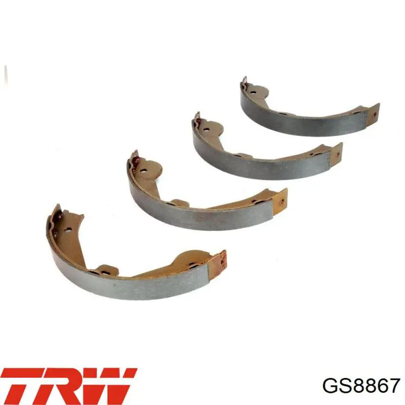Купить GS8867 TRW Задние барабанные тормозные колодки