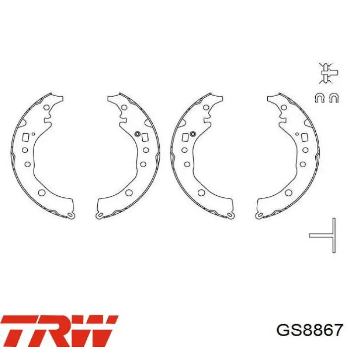 Задние барабанные колодки S83571 Brembo