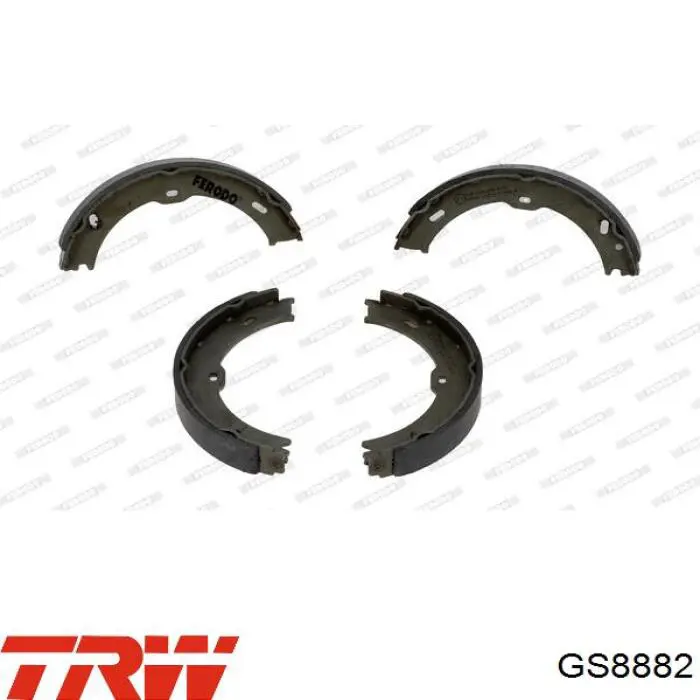 Колодки стояночного тормоза TRW GS8882