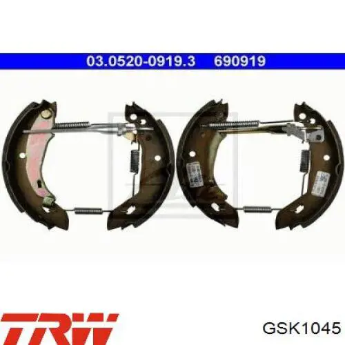 Барабанные колодки TRW GSK1045