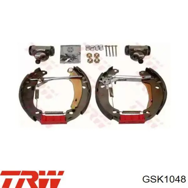 GSK1048 TRW колодки тормозные задние барабанные, в сборе с цилиндрами, комплект