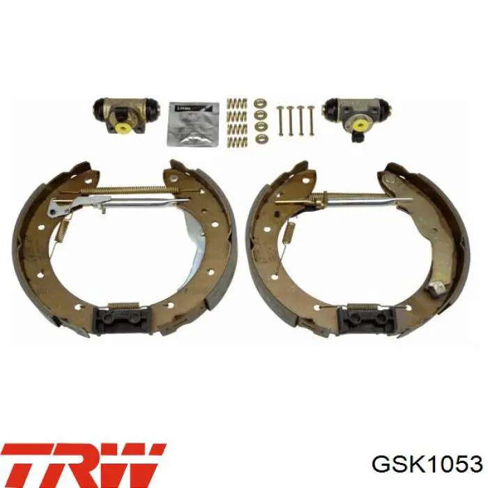 GSK1053 TRW колодки тормозные задние барабанные, в сборе с цилиндрами, комплект