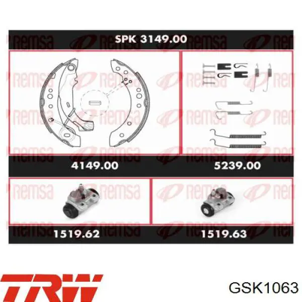  TRW GSK1063 цена, от 117.83 USD