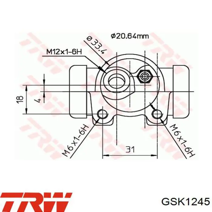 Тормоза рабочие задние ножные и тормозные барабаны TRW GSK1245 цена, от 27.68 USD