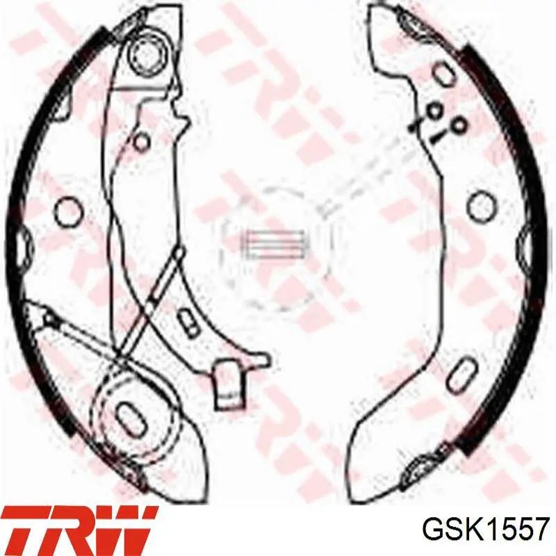 GSK1557 TRW Барабанные тормозные колодки