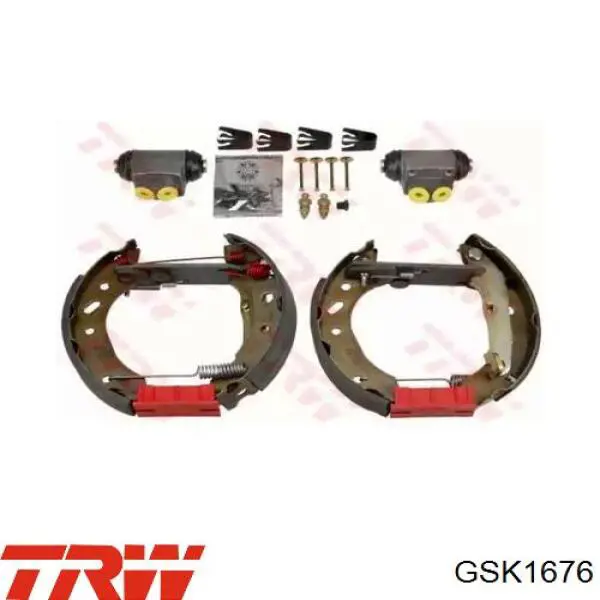 GSK1676 TRW колодки тормозные задние барабанные, в сборе с цилиндрами, комплект