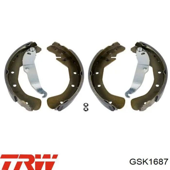 90512792 Opel Барабанные тормозные колодки