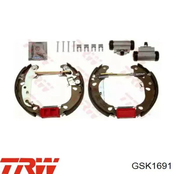 GSK1691 TRW колодки тормозные задние барабанные
