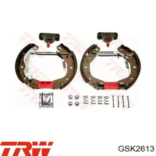 GSK2613 TRW Барабанные тормозные колодки