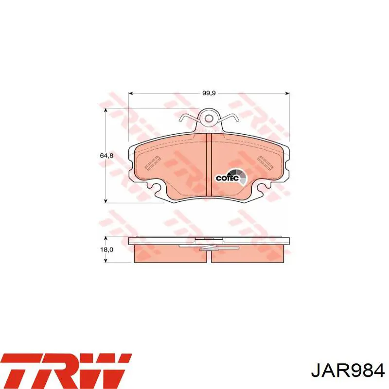 Купить JAR984 TRW Рулевая тяга