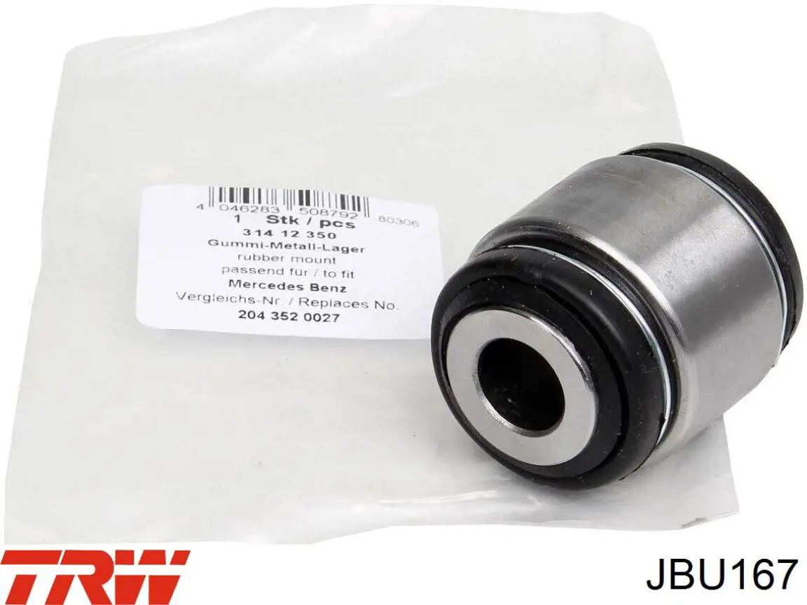 Сайлентблок цапфы задней JBU167 TRW