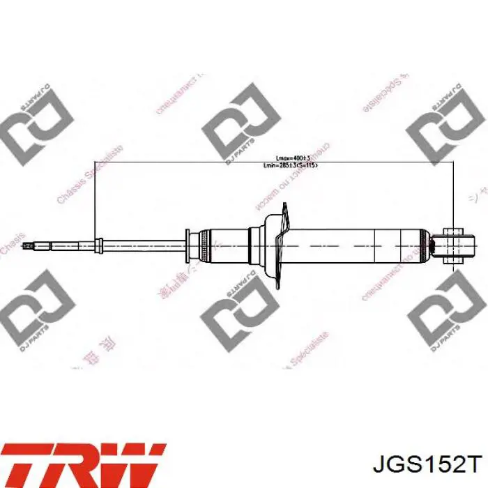 JGS152T TRW Амортизаторы задние